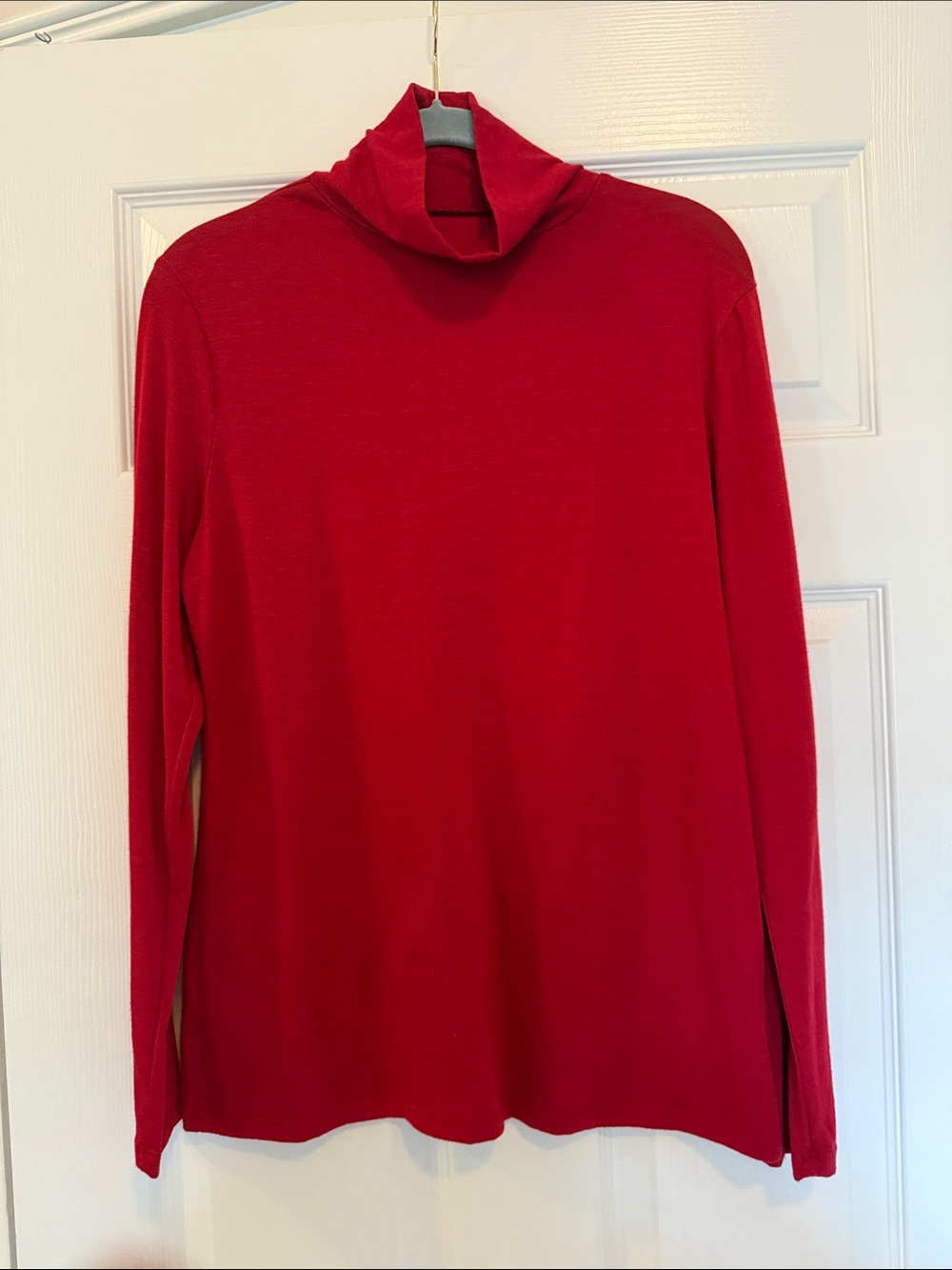a new day Red Women's Turtleneck Long Sleeve Top